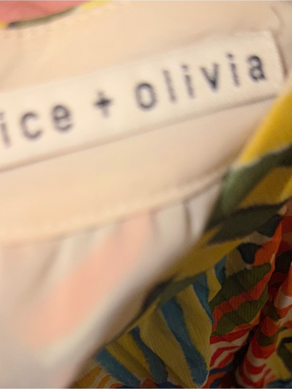 Alice + Olivia Multicolor Geometric Print Maxi Skirt - Picture 6 of 6